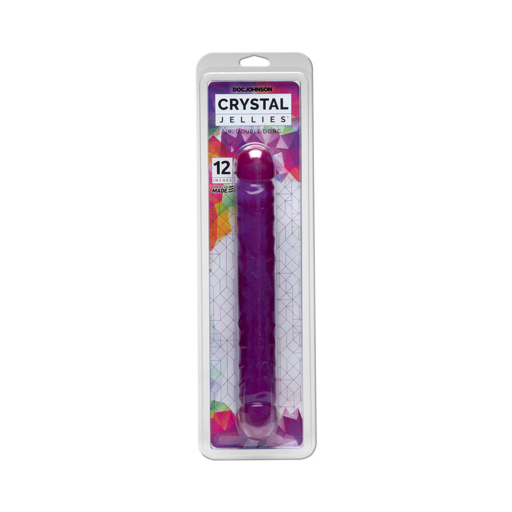Crystal Jellies - Double Dong Jr. Purple 12 inches