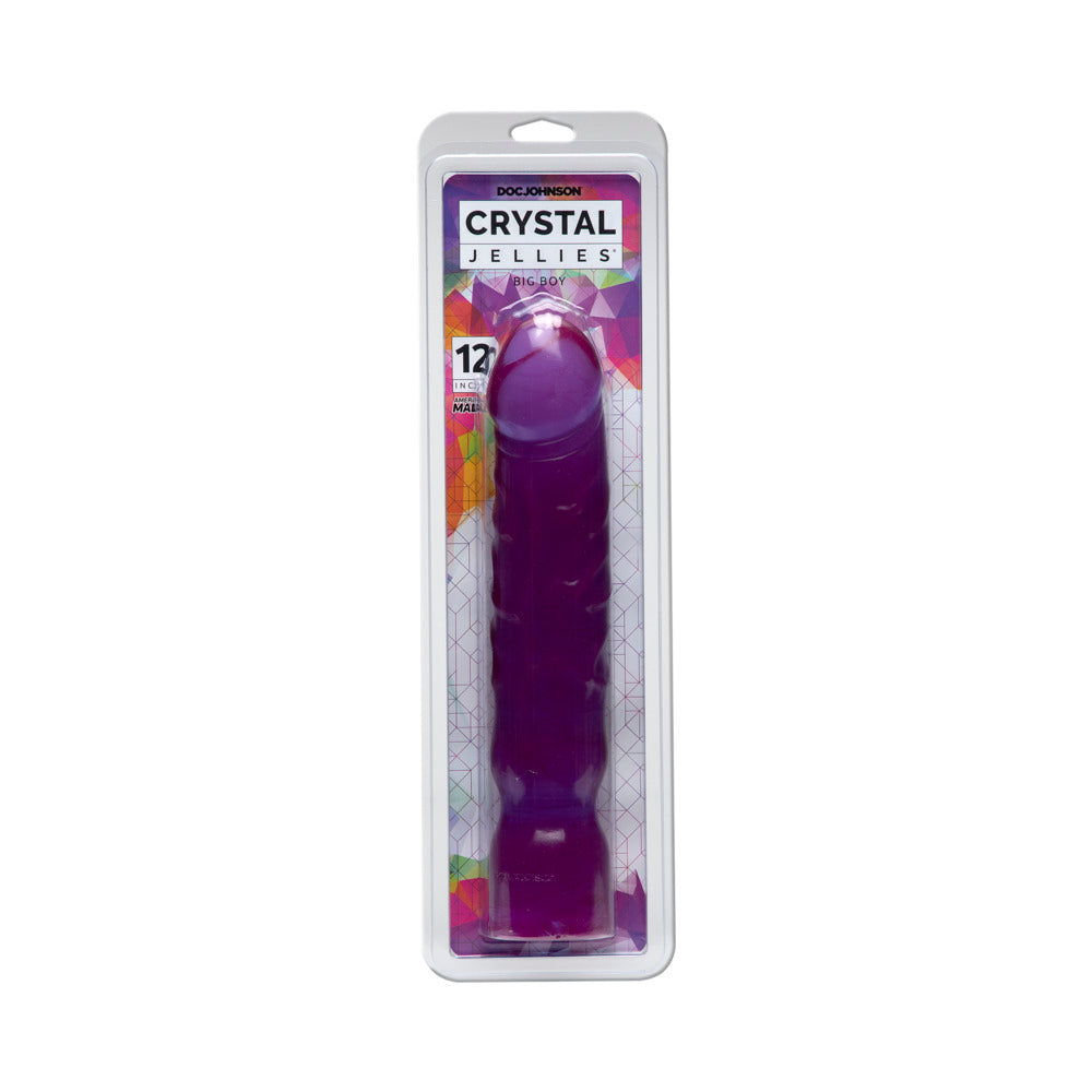 Crystal Jellies - Big Boy Purple 12 inches Dildo