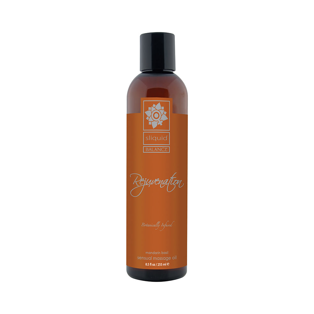 Sliquid Organics Balance Massage Oil Rejuvenation (Mandarin Basil) 8.5 oz