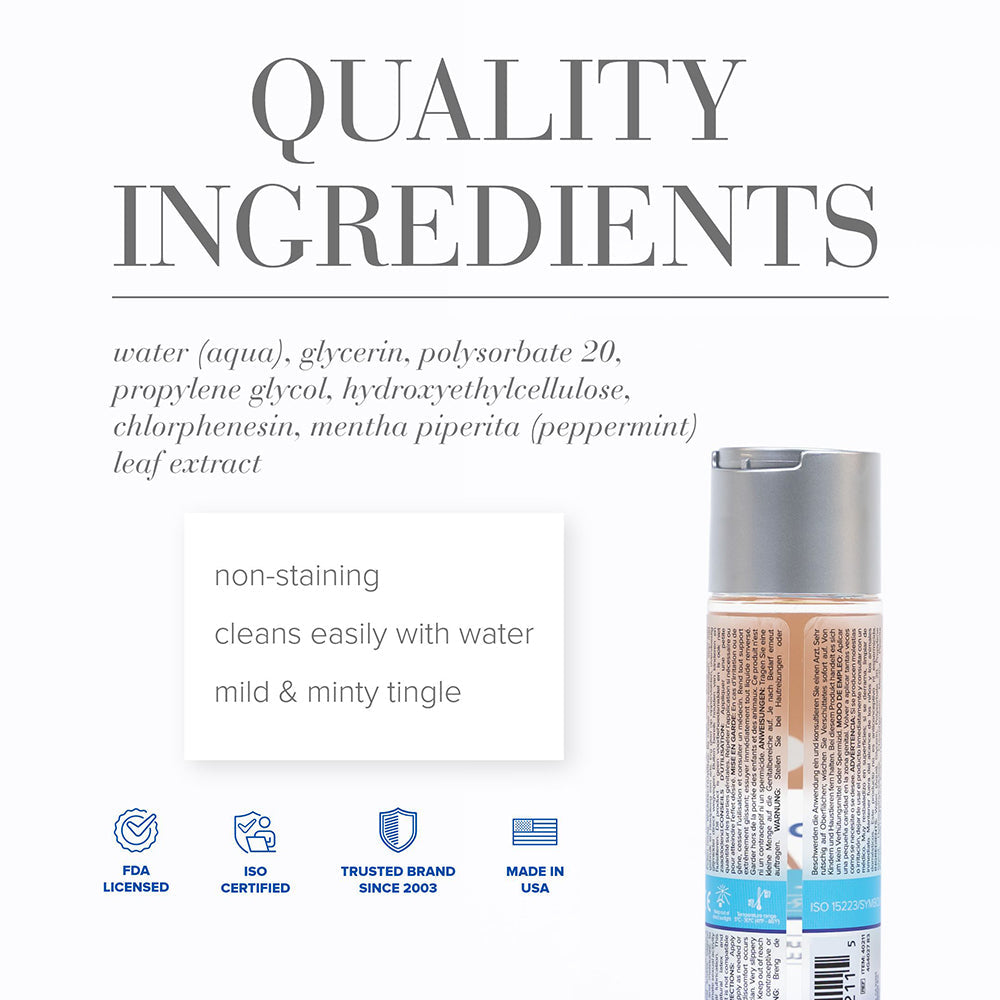 JO H2O Anal Cooling Water-Based Lubricant 4 oz