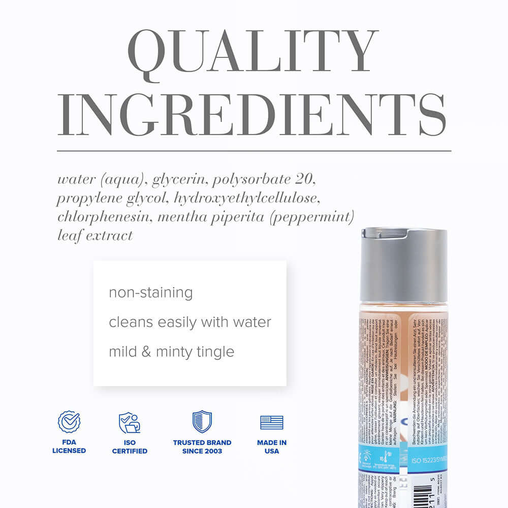 JO H2O Anal Cooling Water-Based Lubricant 4 oz