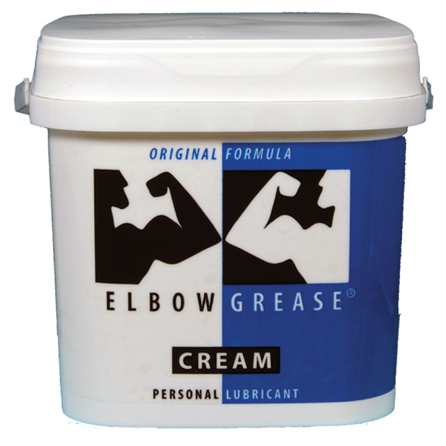 Elbow Grease Original Cream 0.5 Gallon container, a premium personal lubricant for long-lasting glide and comfort.