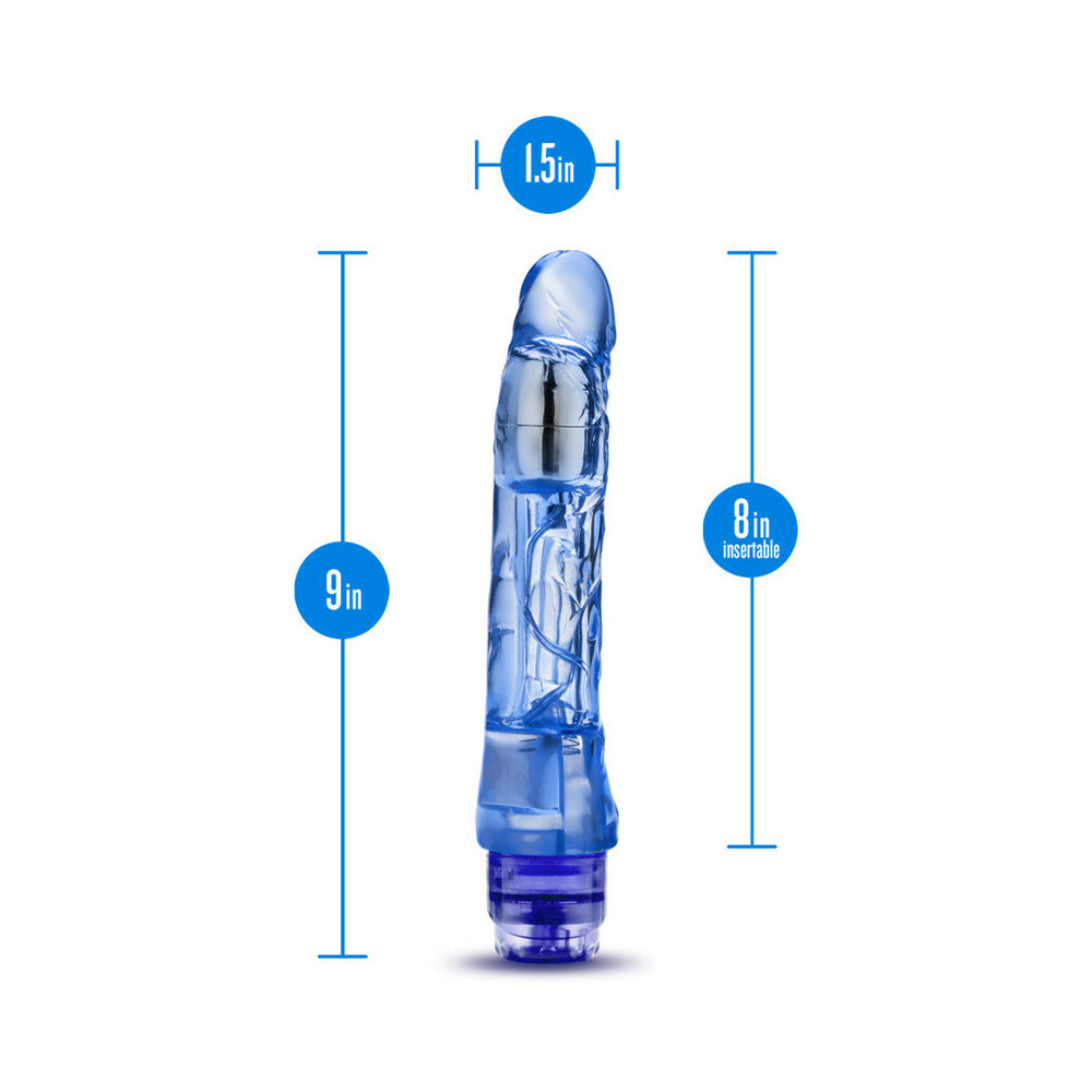 Naturally Yours Mambo Vibe Realistic 9 inches Vibrating Dildo Blue