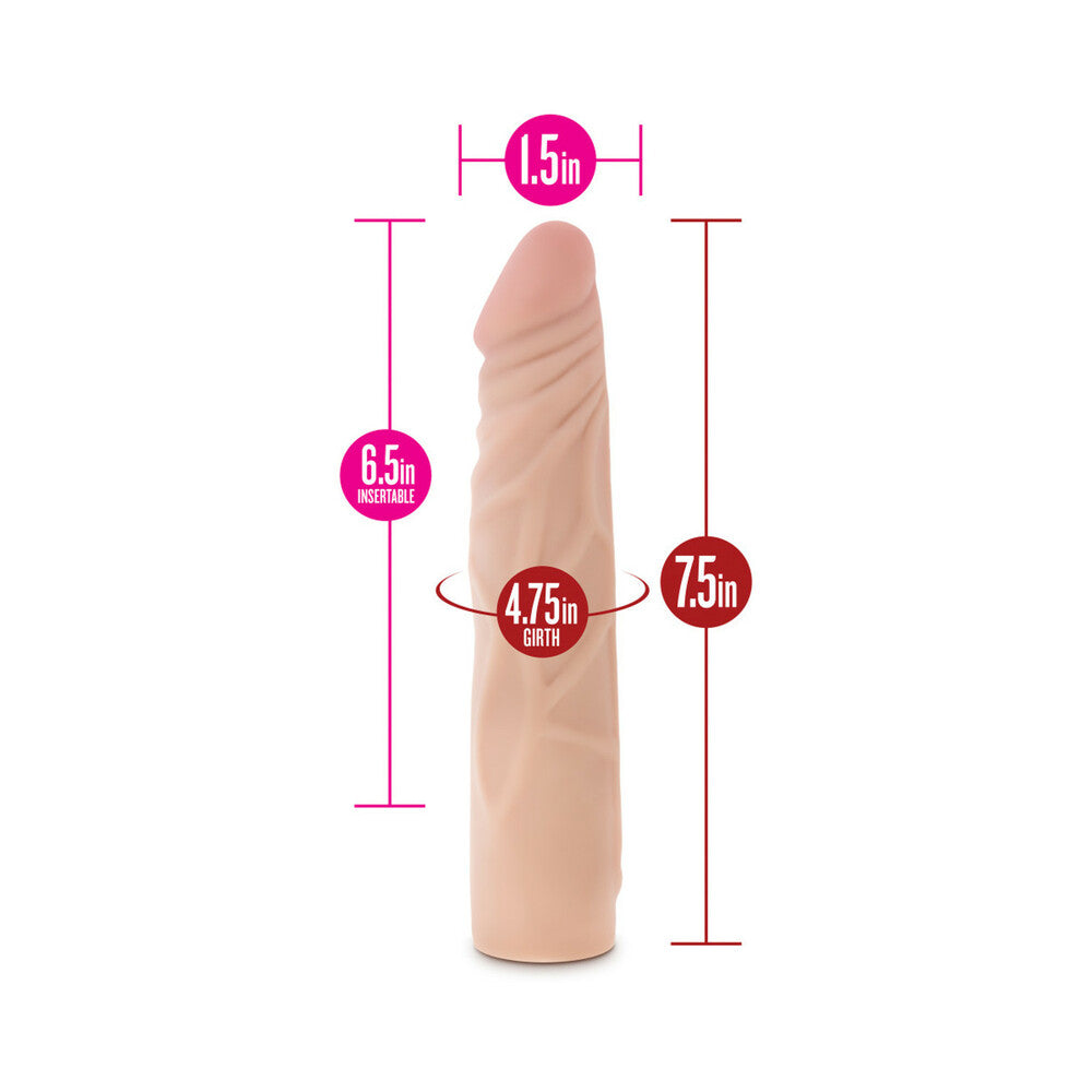 Blush X5 Plus Realistic 7.5 inches Posable Dildo Beige