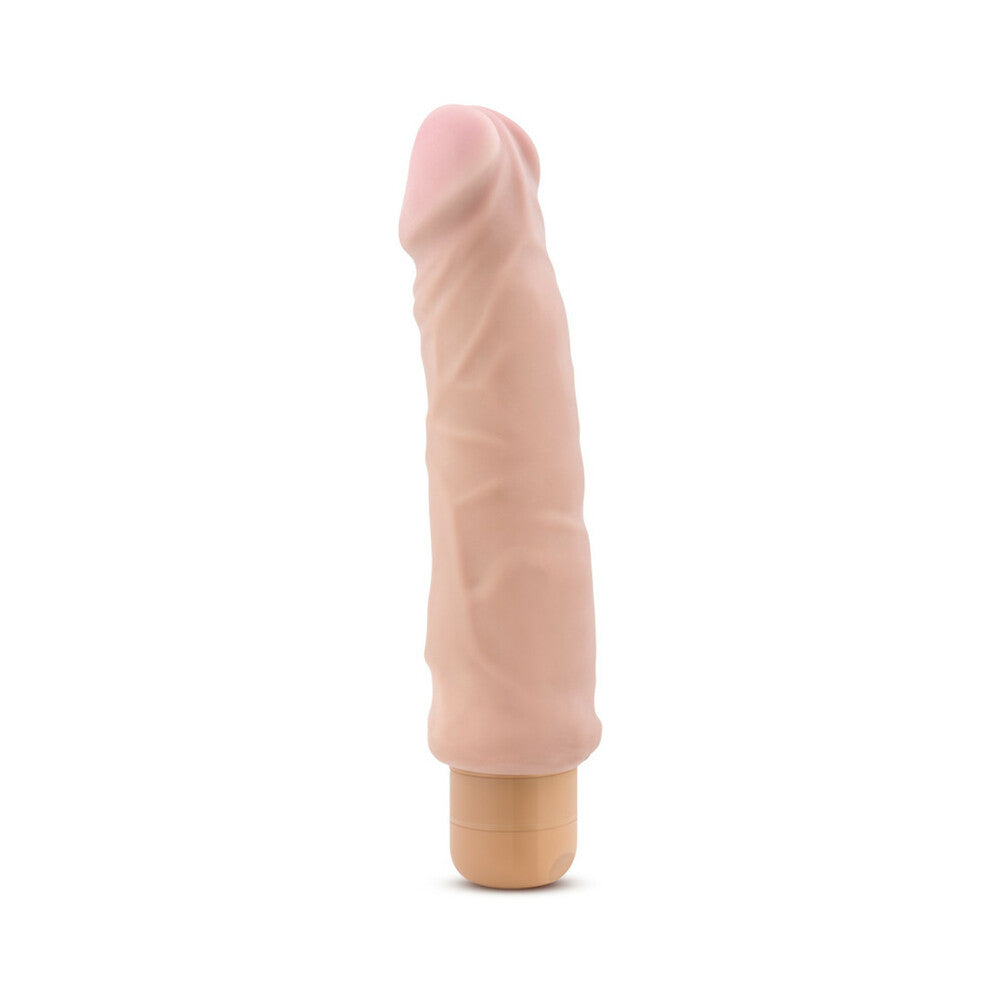 X5 Plus Hard On Realistic 9 inches Vibrating Dildo Beige