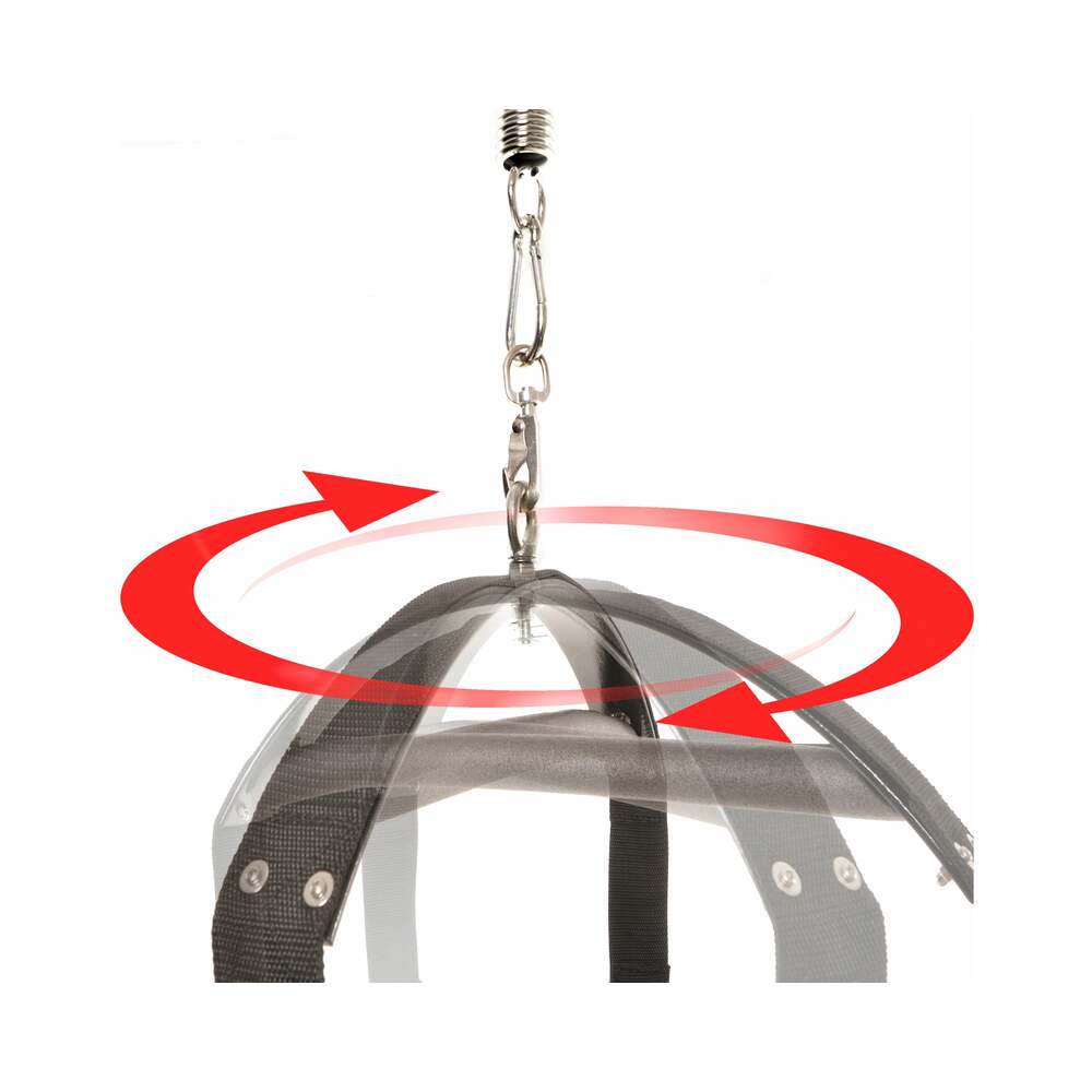 Fetish Fantasy Series Spinning Fantasy Swing Black