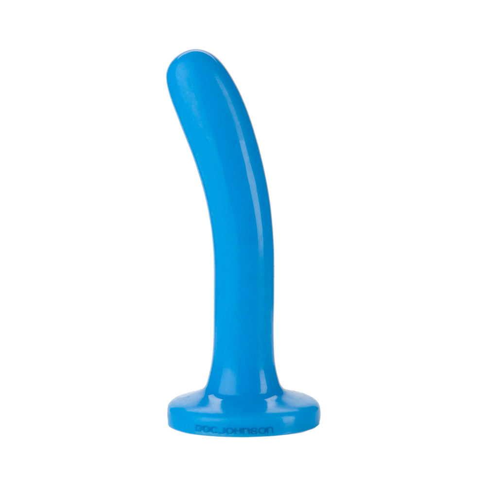 Platinum Premium Silicone Dildo - The Slim Blue