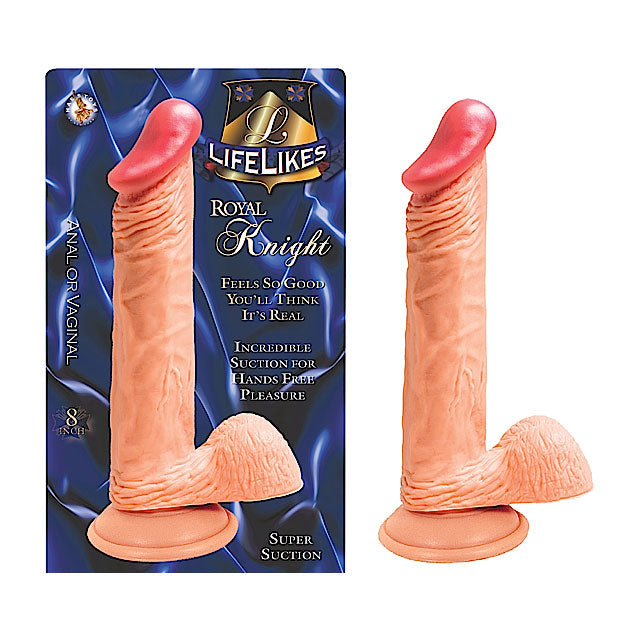 Lifelikes Royal Knight 8 inch Dong With Suction Cup & Balls