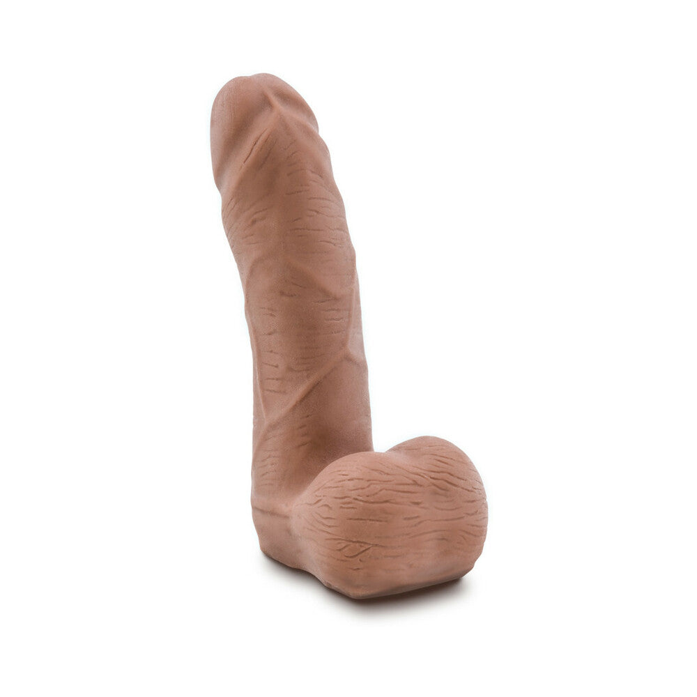 Au Naturel Carlito 5 inches Posable Dual Density Dildo with Balls Tan