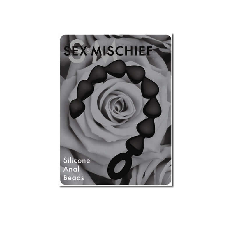 S&M Black Silicone Anal Beads