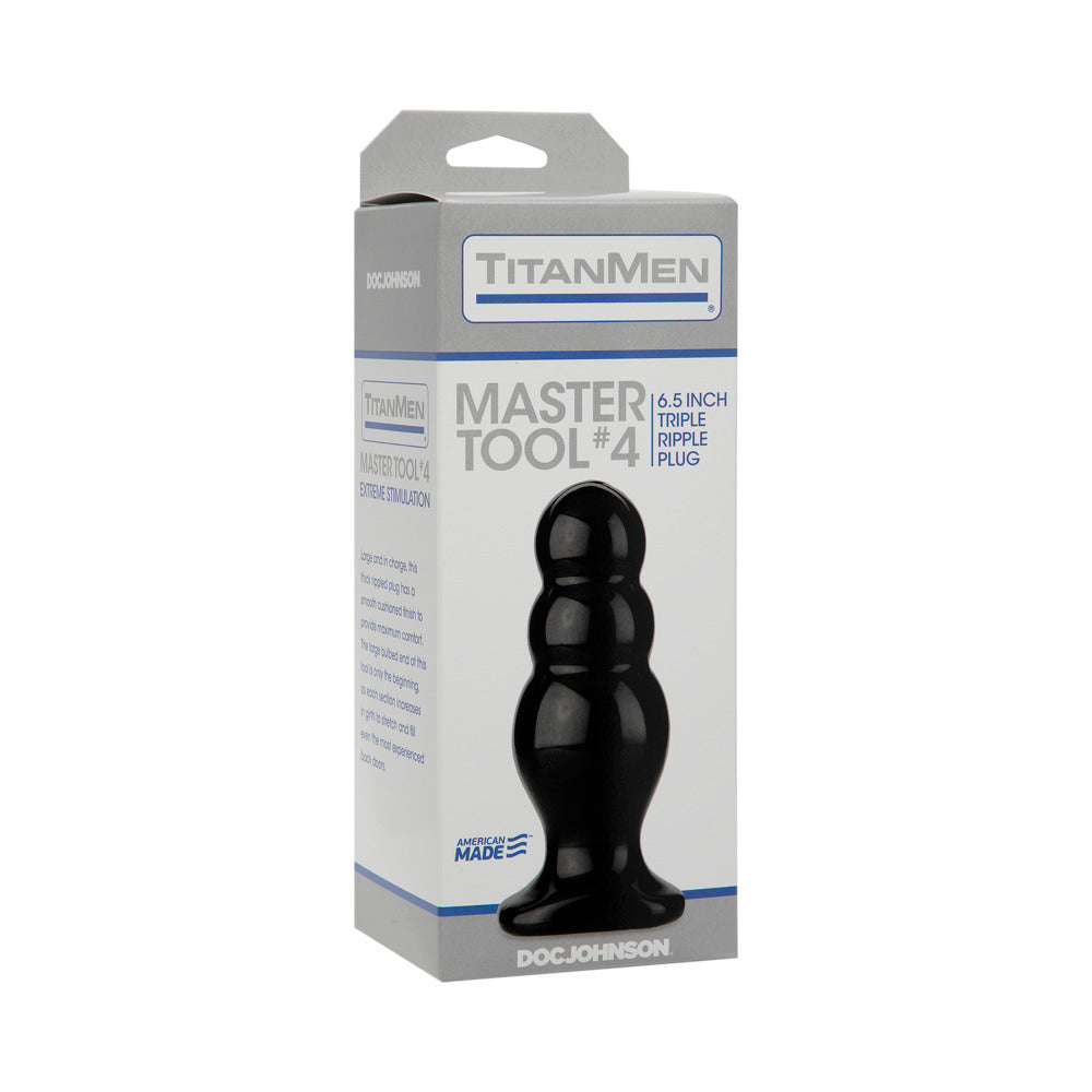 TitanMen - Master Tool #4 Black Butt Plug