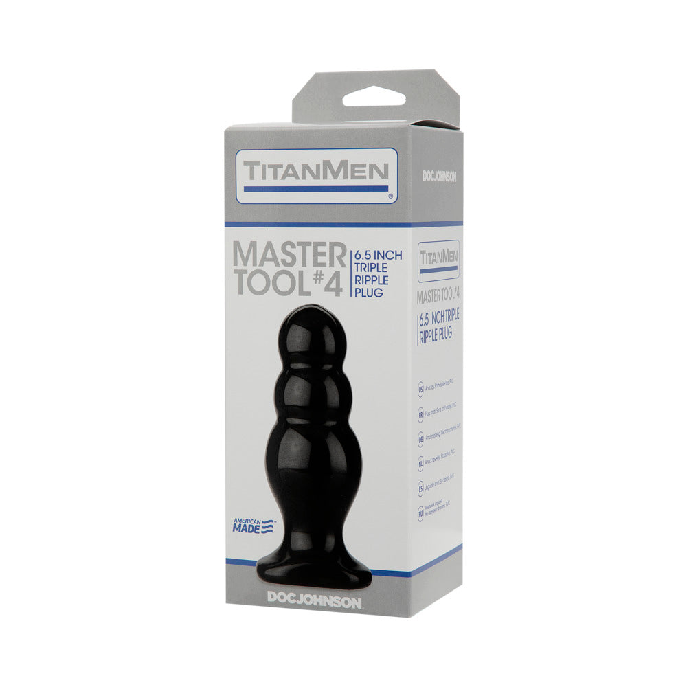 TitanMen - Master Tool #4 Black Butt Plug