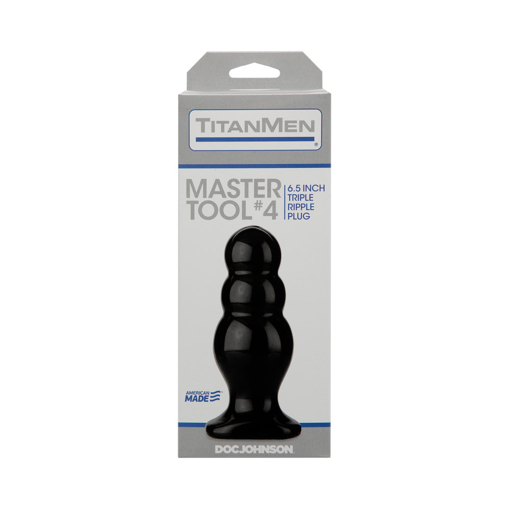 TitanMen - Master Tool #4 Black Butt Plug