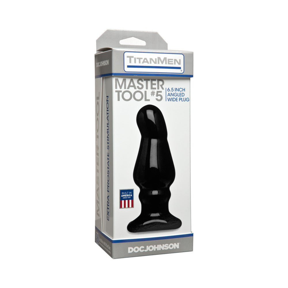 TitanMen - Master Tool #5 Black Butt Plug