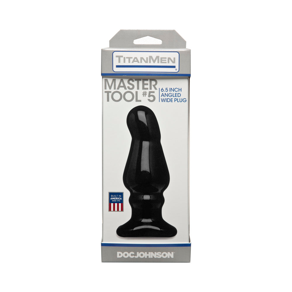 TitanMen - Master Tool #5 Black Butt Plug