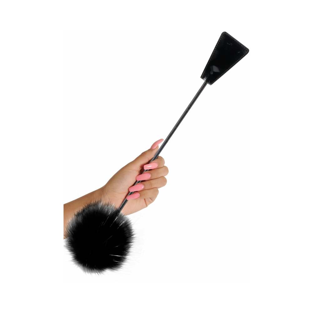 Fetish Fantasy Series Limited Edition Feather Crop Black