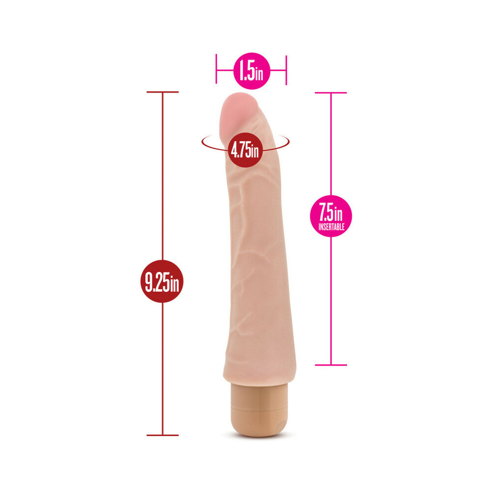X5 Plus Mambo Vibe Realistic 9.25 inches Vibrating Dildo Beige
