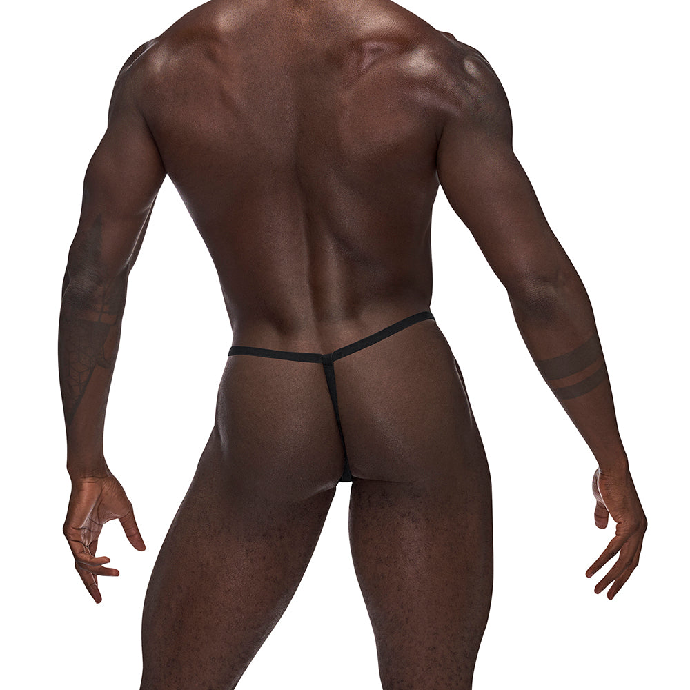 Male Power Animal Posing Strap Brown Leopard O/S