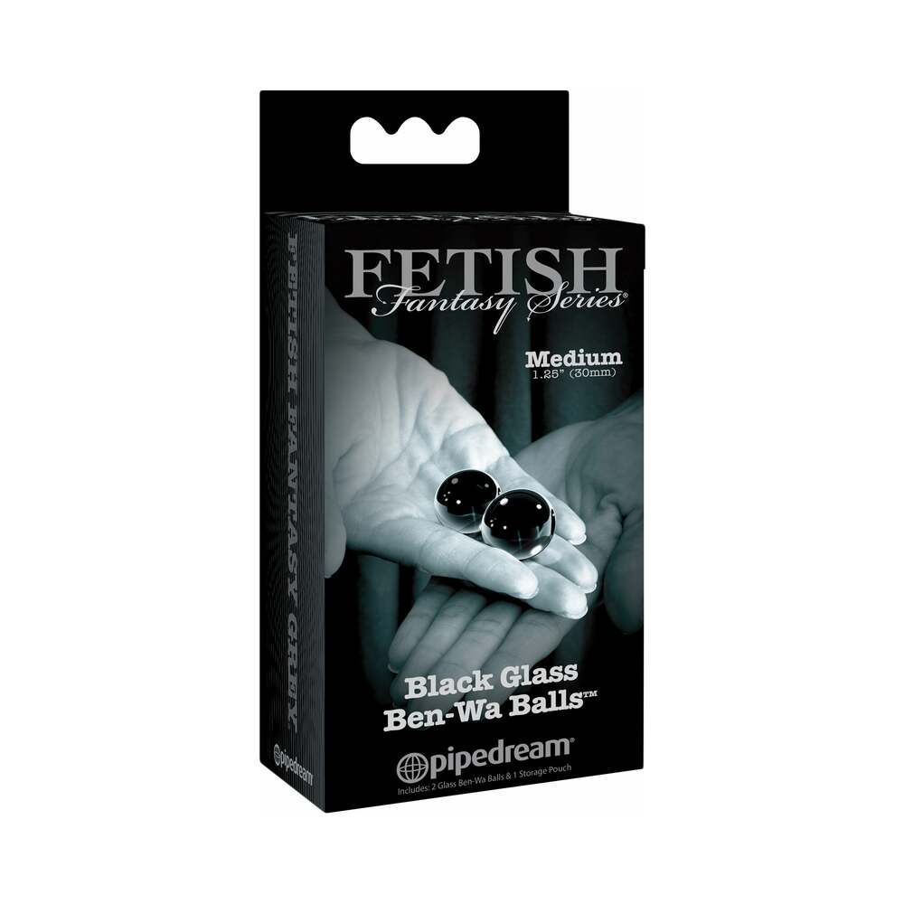 Fetish Fantasy Series Limited Edition Black Glass Ben-Wa Balls Medium
