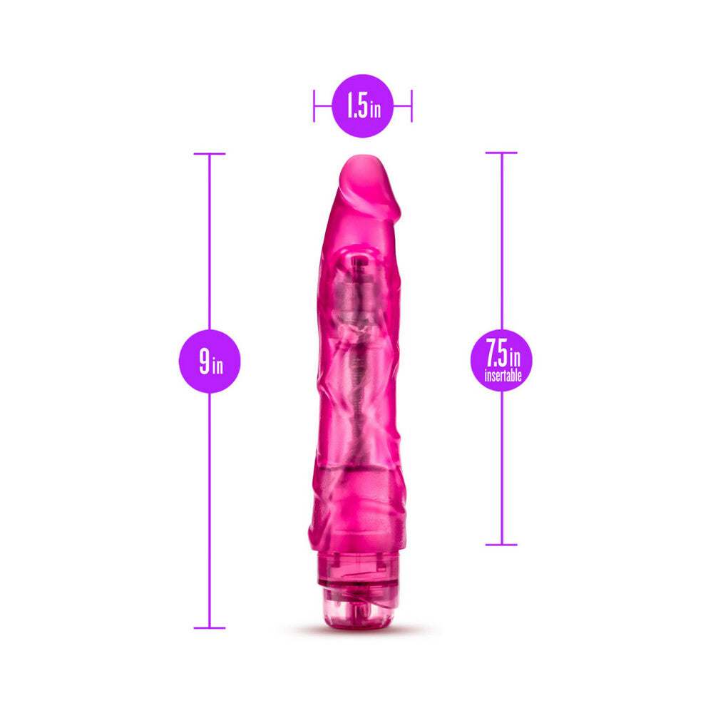 B Yours Vibe 1 Realistic 9 inches Vibrating Dildo Pink