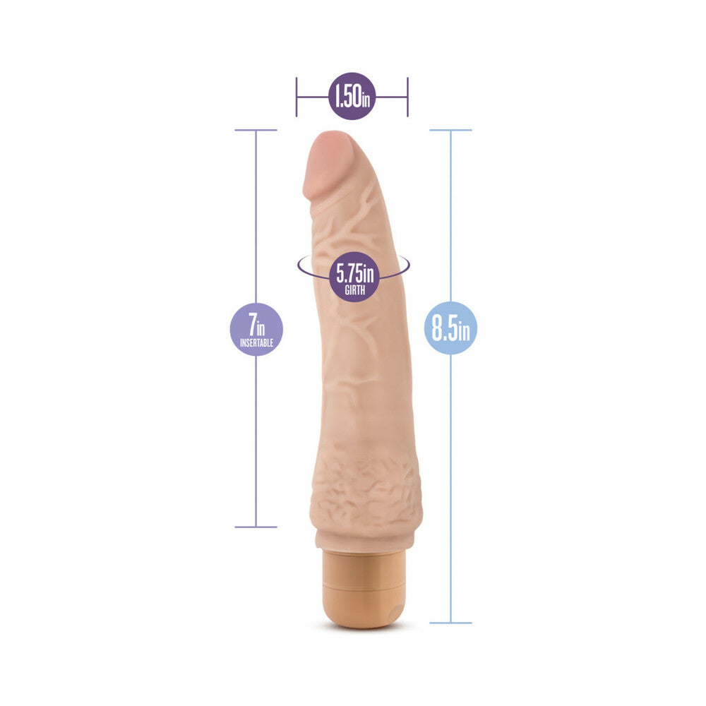 Dr. Skin Vibe 7 Realistic 8.5 inches Vibrating Dildo Beige