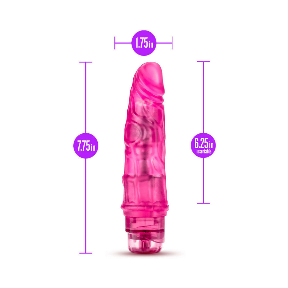 B Yours Vibe 3 Realistic 7.75 inches Vibrating Dildo Pink