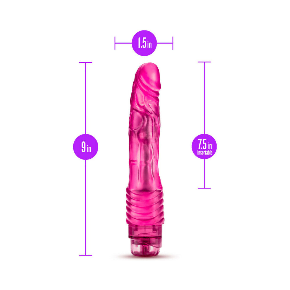 B Yours Vibe 2 Realistic 9 inches Vibrating Dildo Pink