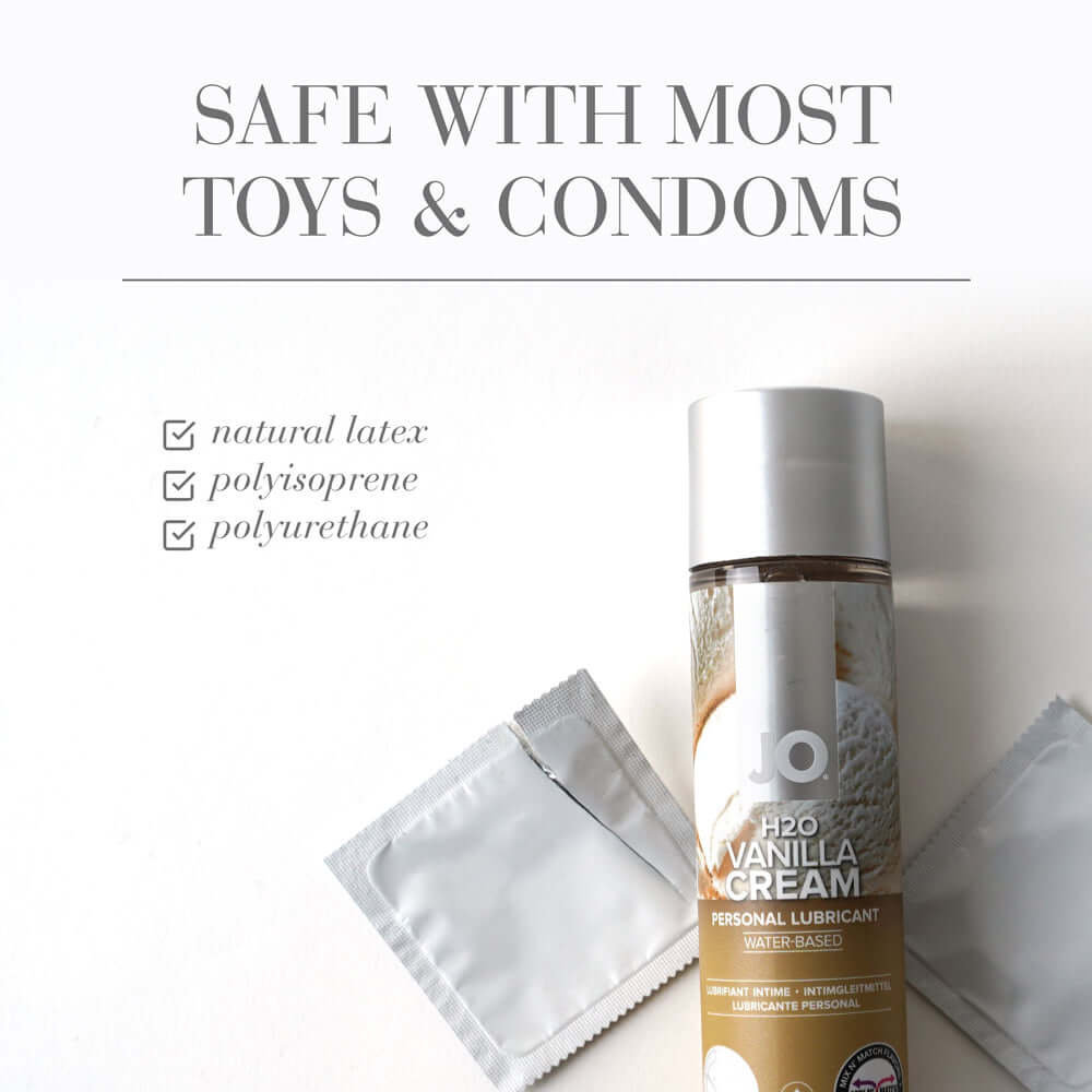 JO H2O Vanilla Cream Flavored Water-Based Lubricant 1 oz.