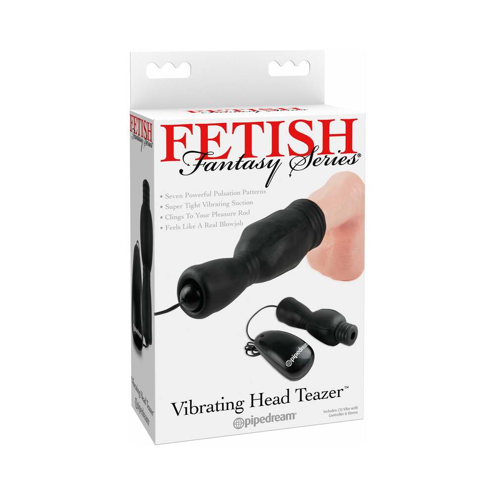 Fetish Fantasy Series Vibrating Head Teazer Glans Massager Black