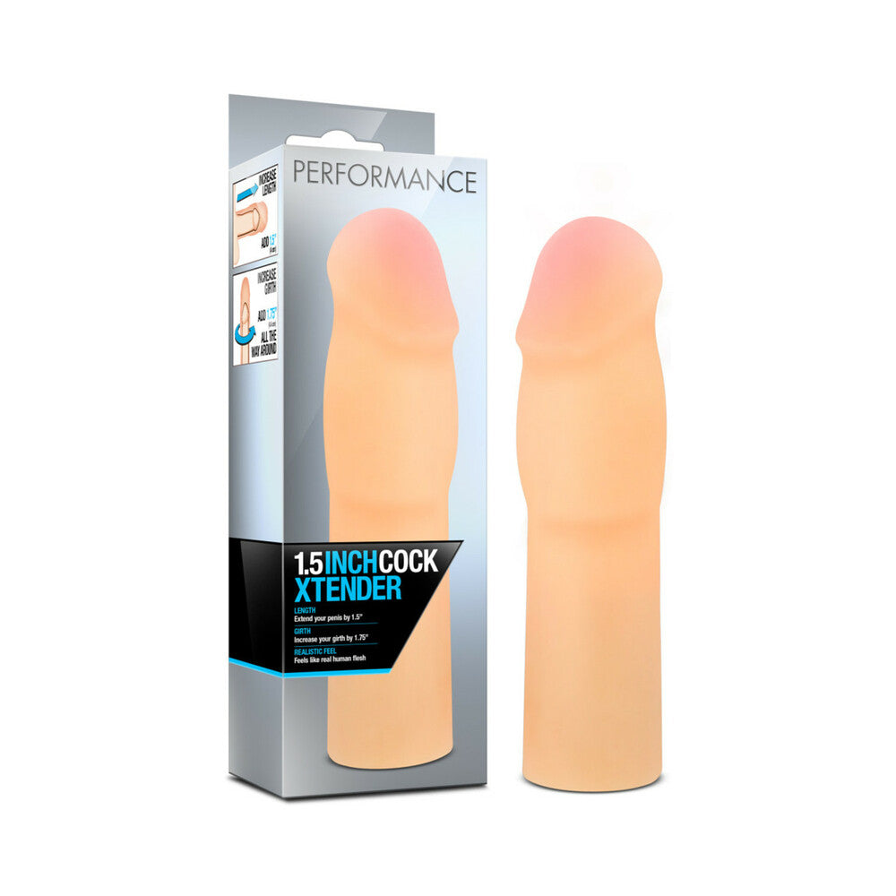 Blush Performance 1.5 inches Cock Xtender Penis Extender Sleeve Beige