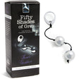 Fifty Shades of Grey Inner Goddess Silver Metal Balls Kegel Trainer in packaging with silver pleasure balls.