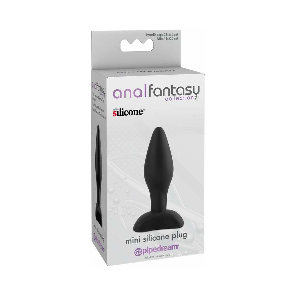 Anal Fantasy Collection Mini Silicone Plug Black