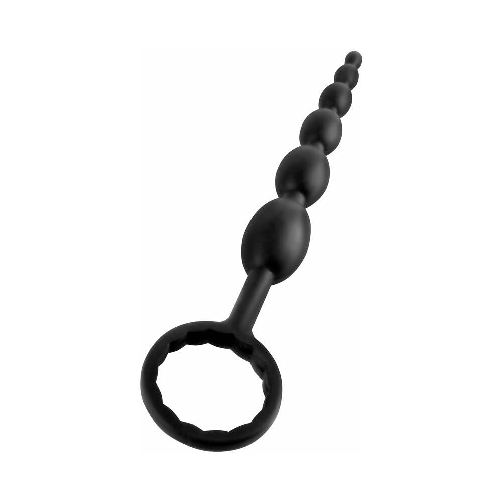 Anal Fantasy Collection Silicone First-Time Fun Beads Black