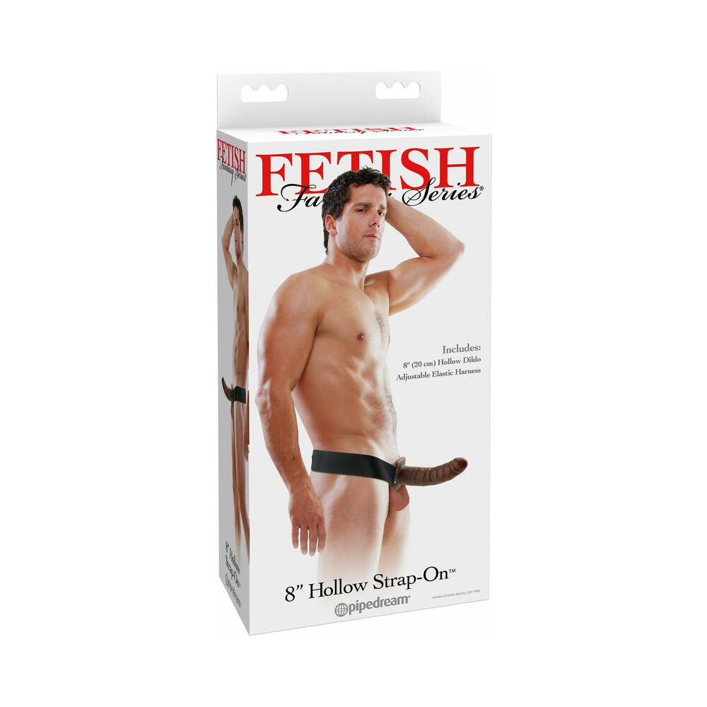 Fetish Fantasy Series 8 inches Hollow Strap-On Brown/Black