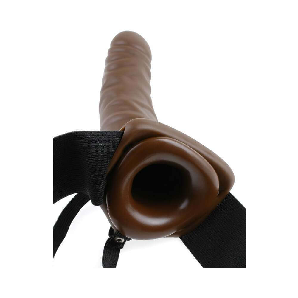 Fetish Fantasy Series 8 inches Hollow Strap-On Brown/Black
