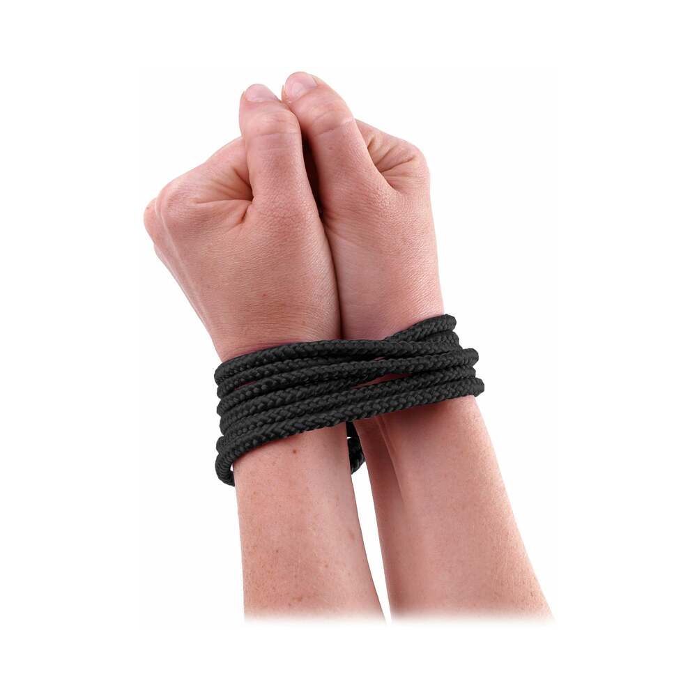 Fetish Fantasy Series Mini Silk Rope 1.8 m / 6 ' Black