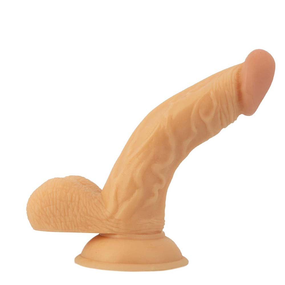All American Whoppers 6.5 inches Curved Dong with Balls + Cherry Anal-Ese