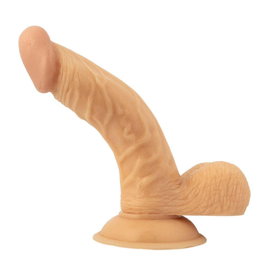 All American Whoppers 6.5 inches Curved Dong with Balls + Cherry Anal-Ese