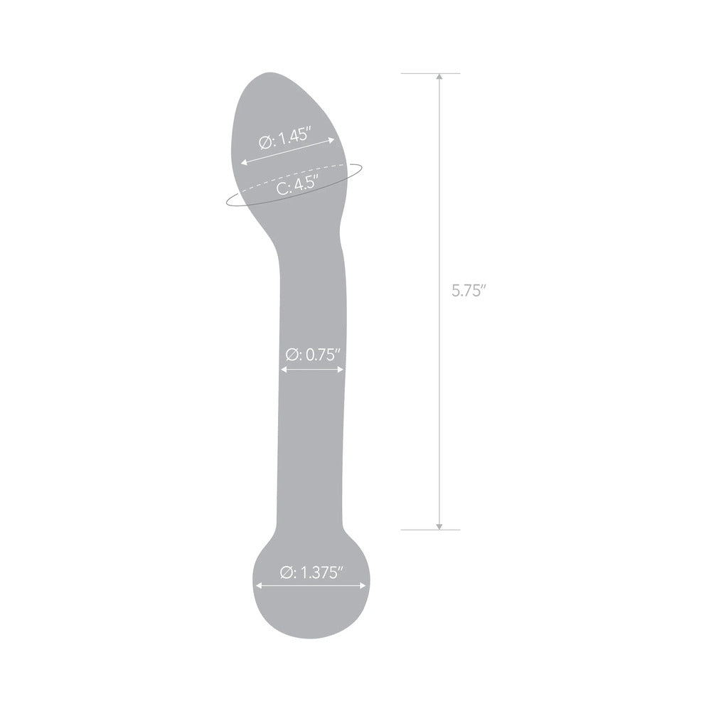 Glas 7 inches Honey Dripper Anal Slider Prostate Stimulating Glass Dildo
