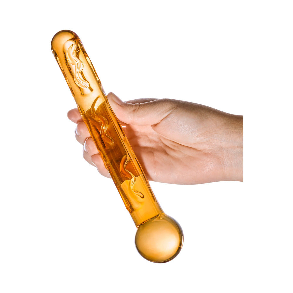 Glas 7.5 inches Orange Tickler Glass Dildo