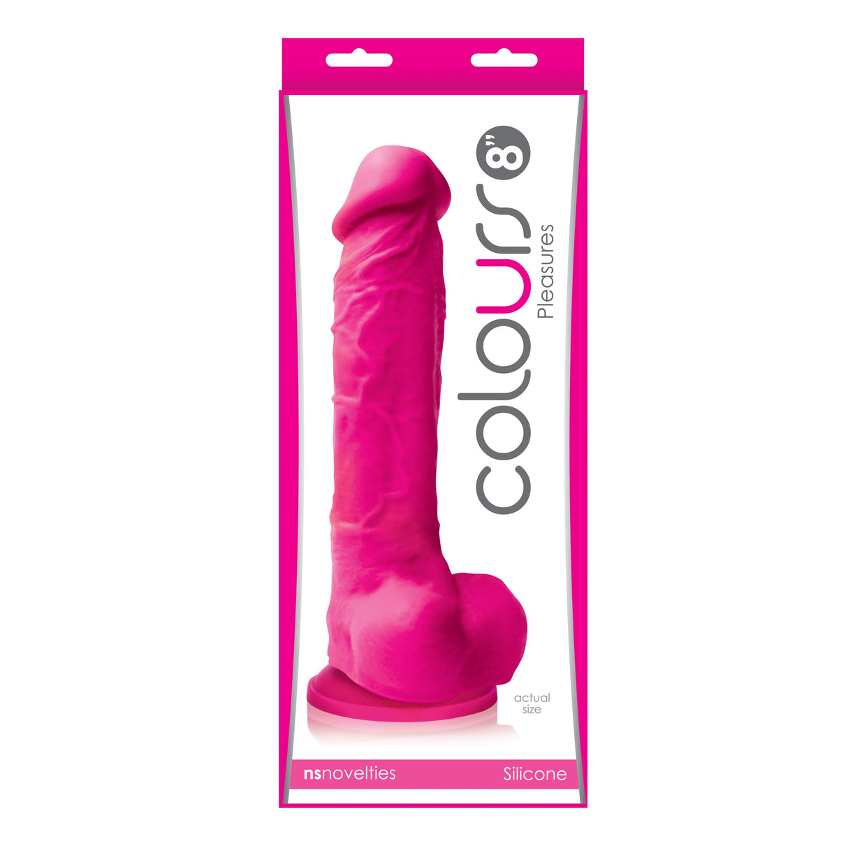 Colours Pleasures 8 inches Dildo Pink