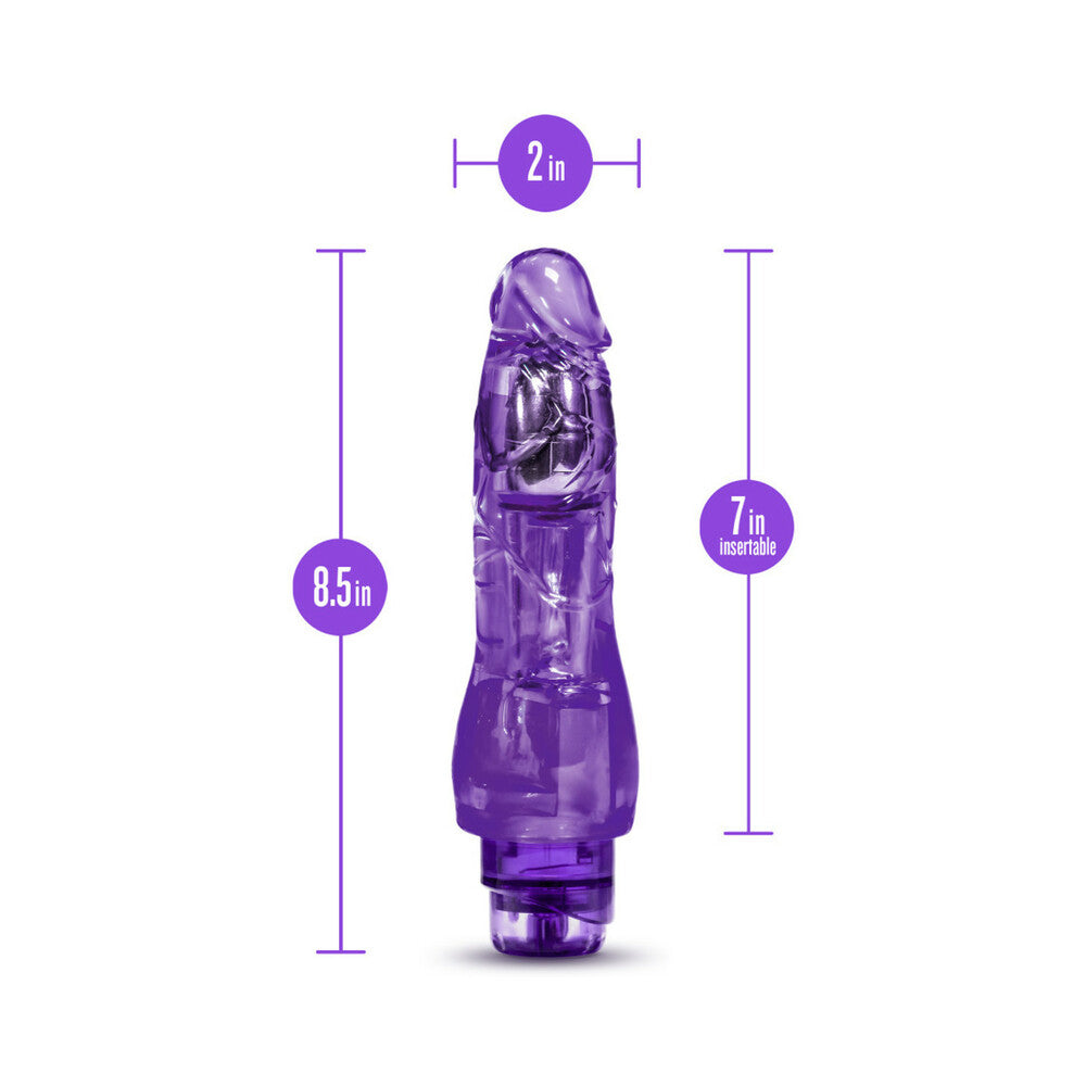 Naturally Yours Fantasy Vibe Realistic 8.5 inches Vibrating Dildo Purple