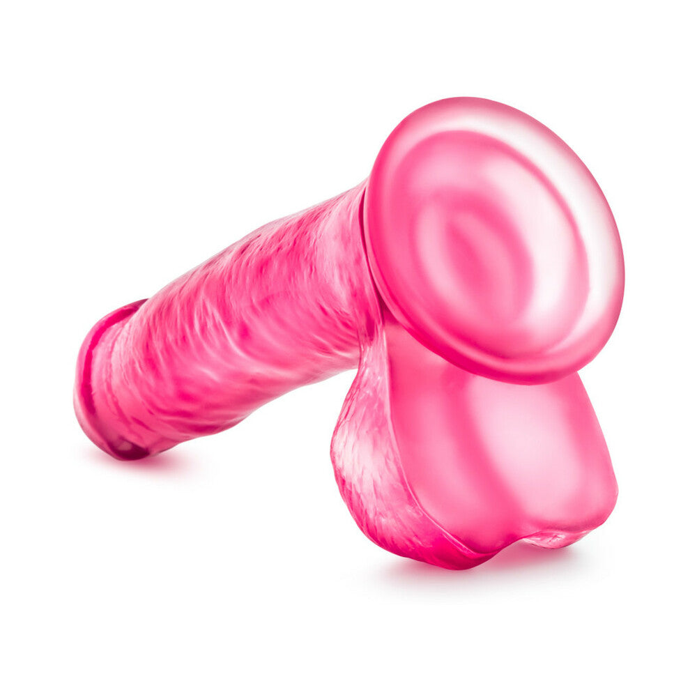 B Yours Sweet 'n Hard 1 Realistic 7 inches Dildo with Balls Pink