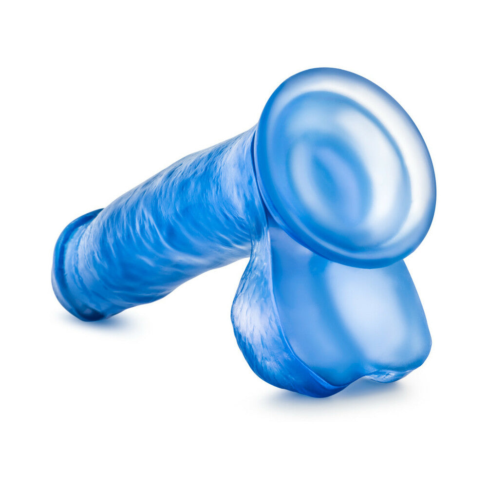 B Yours Sweet 'n Hard 1 Realistic 7 inches Dildo with Balls Blue