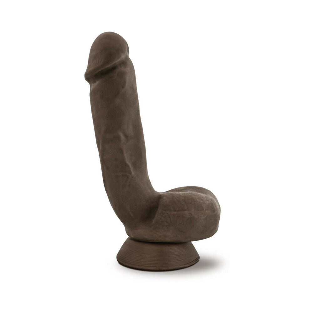 Au Naturel Jerome 8.5 inches Posable Dual Density Dildo with Balls Brown