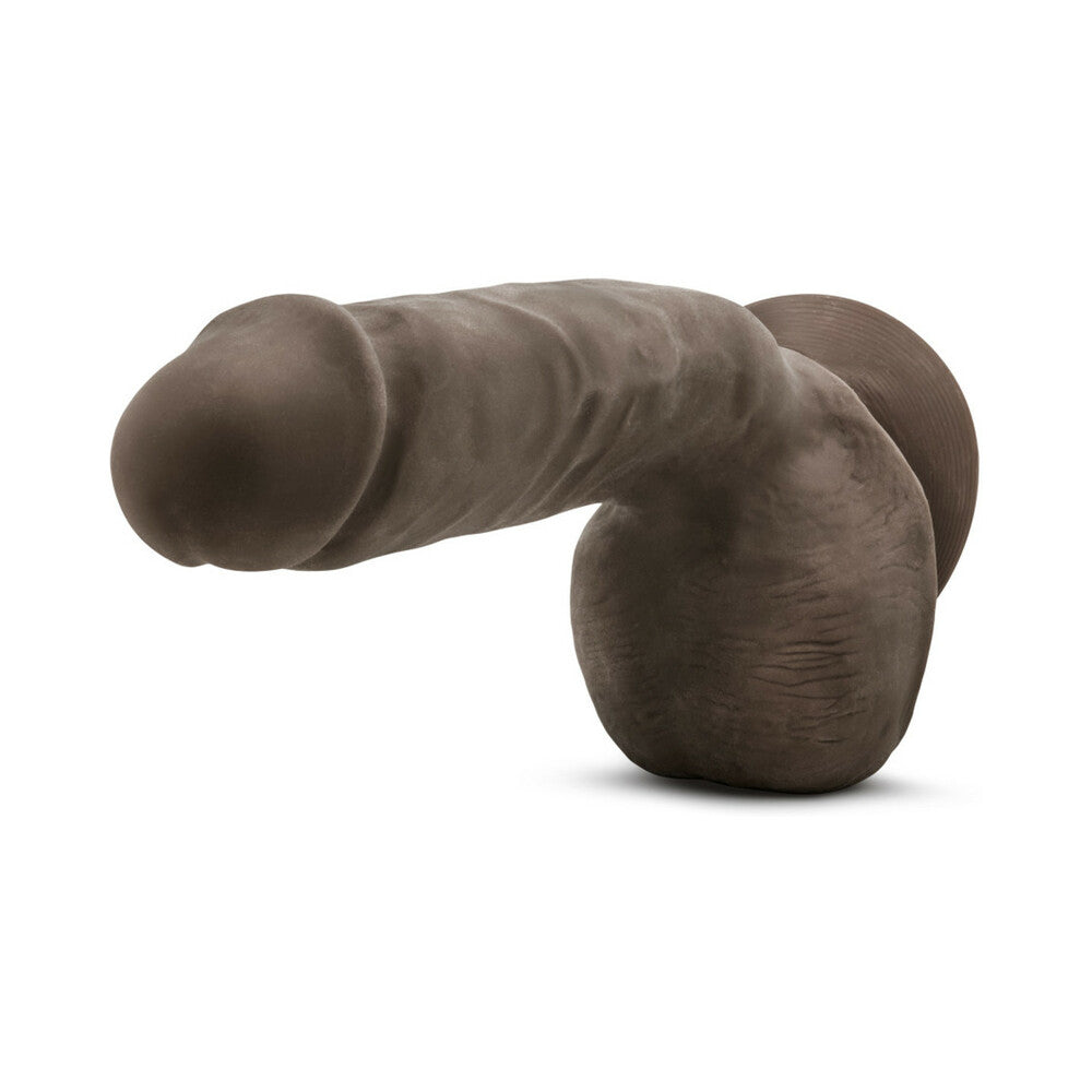 Au Naturel Jerome 8.5 inches Posable Dual Density Dildo with Balls Brown