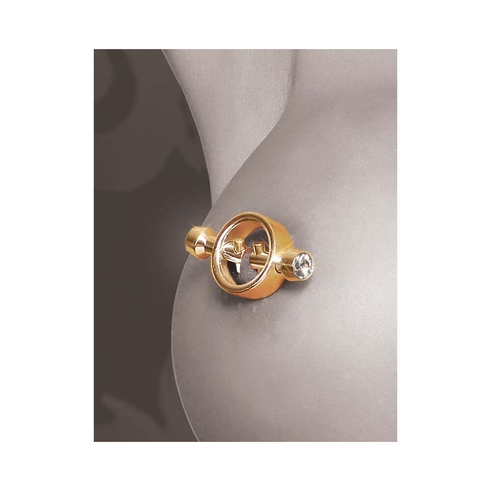 Fetish Fantasy Gold Magnetic Nipple Clamps Gold