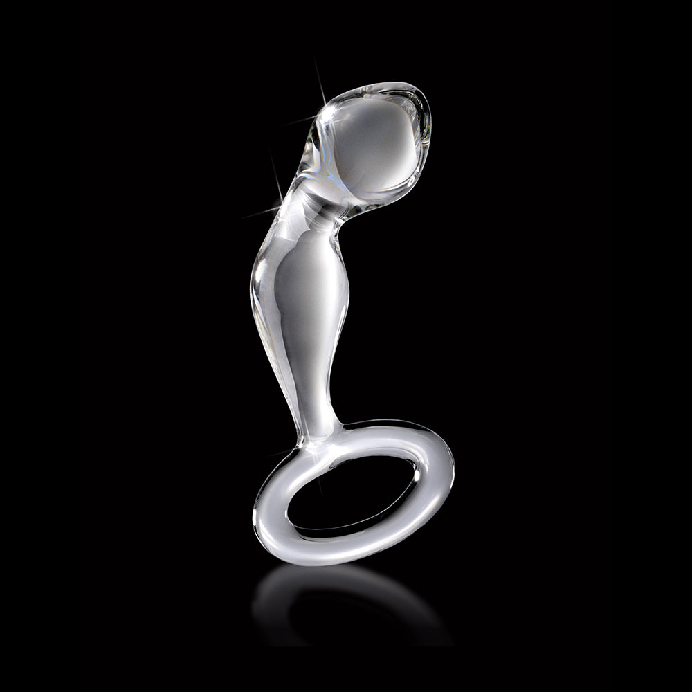 Icicles No. 46 Glass Prostate Massager 3.5 inches Clear