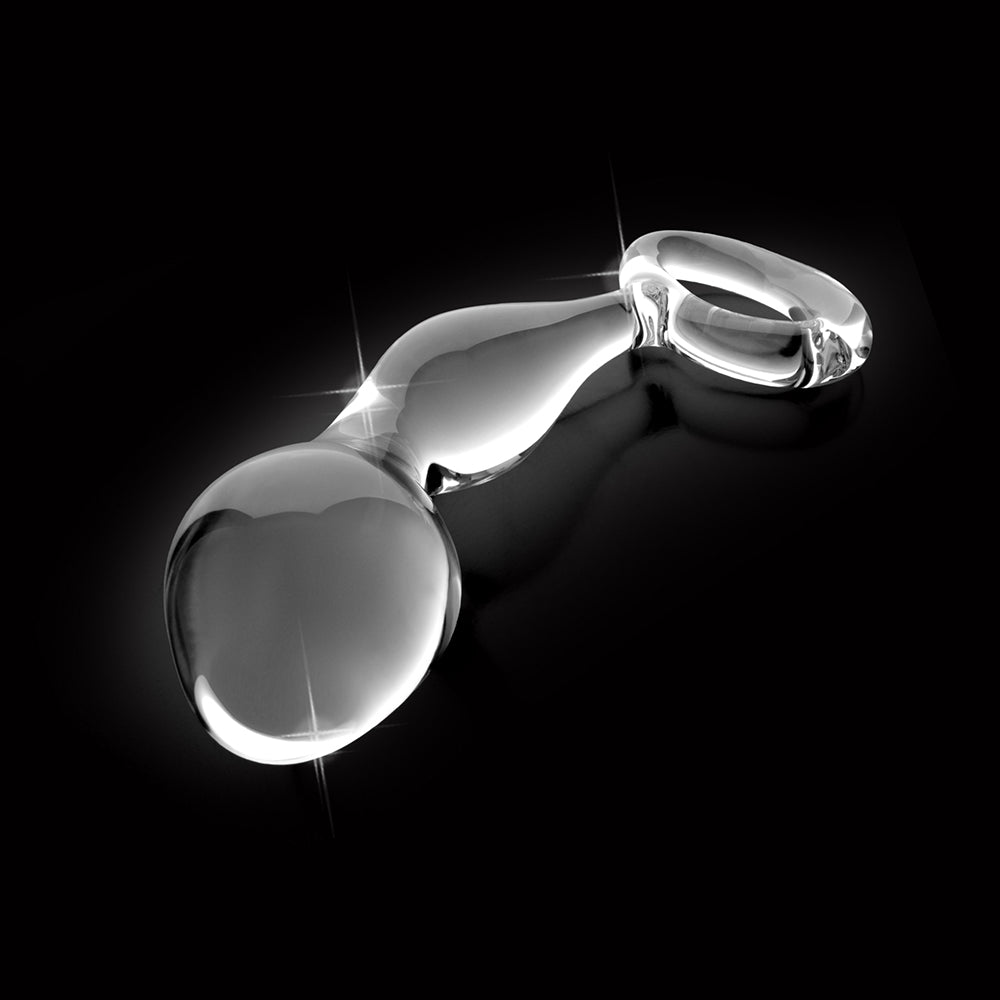 Icicles No. 46 Glass Prostate Massager 3.5 inches Clear