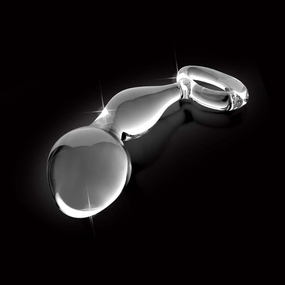 Icicles No. 46 Glass Prostate Massager 3.5 inches Clear